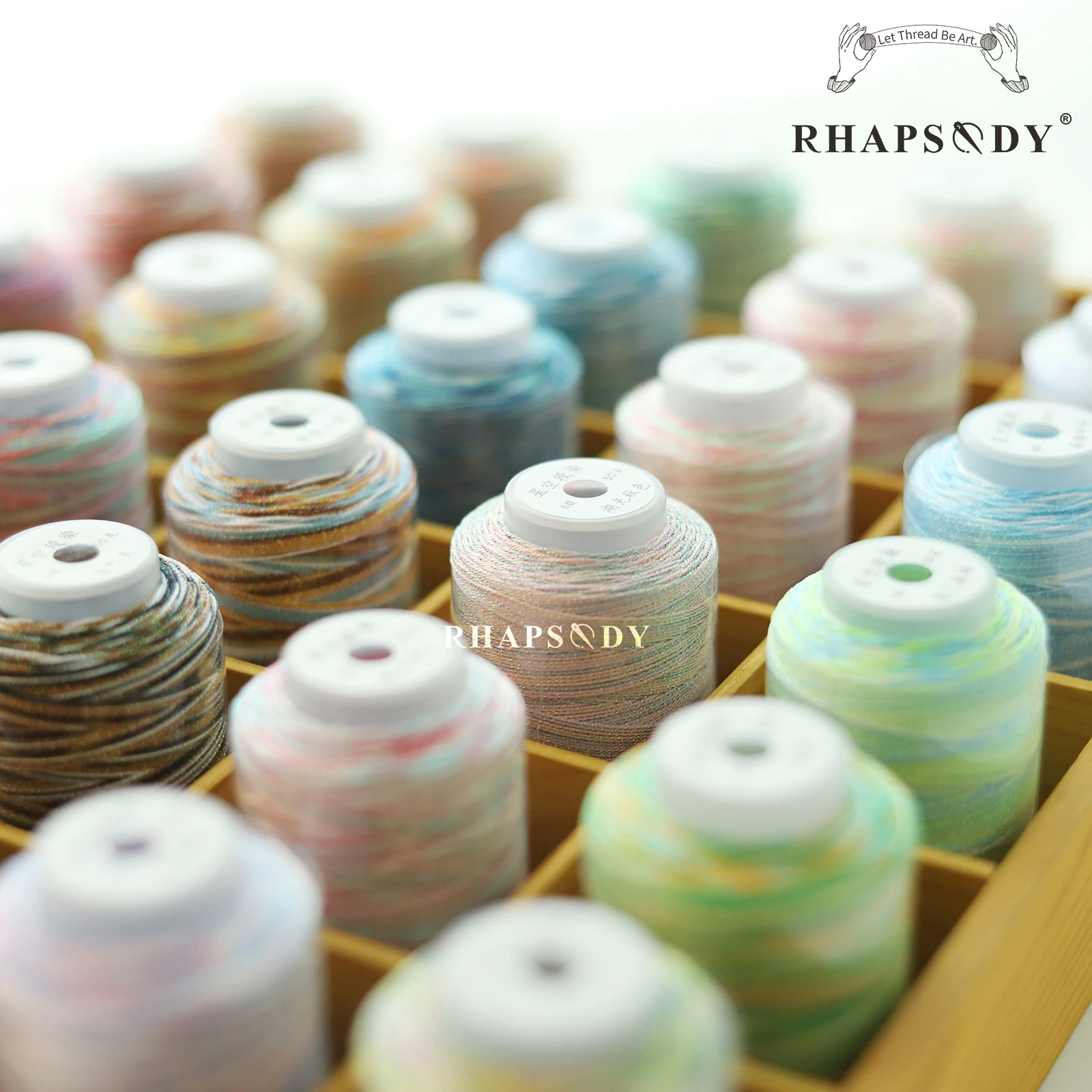 Rhapsody Glitzer-Metallic-Polyesterfaden, 6 Fäden, 29, gemischte Farben, zum Nähen, für DIY-Projekte, zum Weben, für Freundschaftsbänder und zum Zopfen. – Detail 9