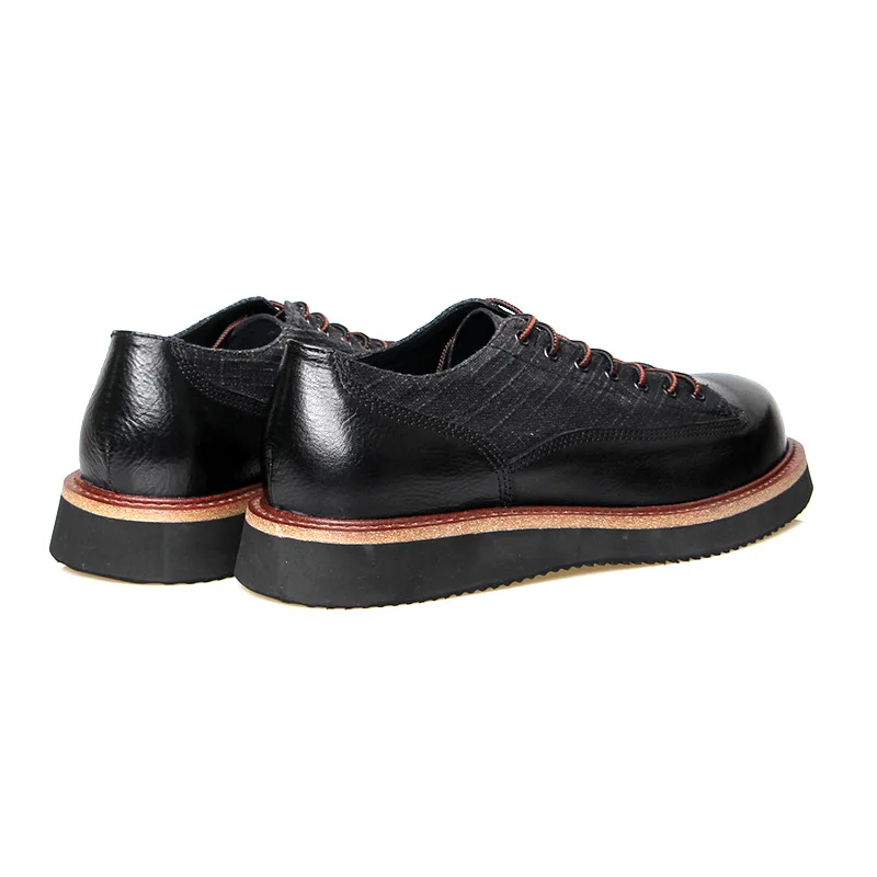 A101 New Fashion Casual Man Flat Shoes Lace-Up Round Toe Real Leather Men Shoes Leisure Male Casual Genuine Leather Dress Shoes