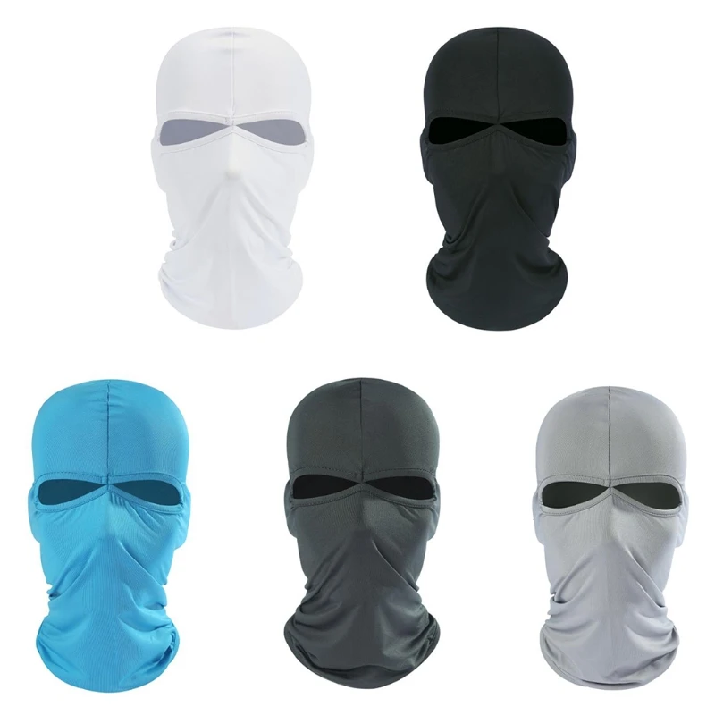 Double Hole Dustproof Mask Sunscreen Full Face Cover Thermal Face Mask for Outdoor Sports in Cold Weather Men Women Dropshipping