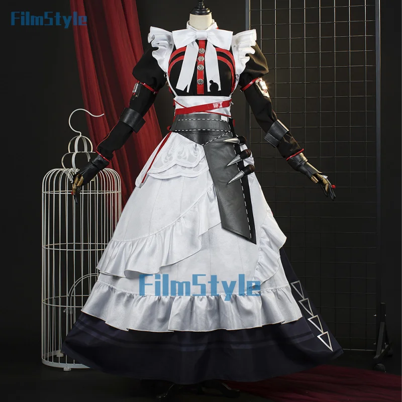 Game Zenless Zone Zero Alexandrina Sebastiane Cosplay Costume Victoria Maid Uniform Palace Dress Halloween Party Outfit