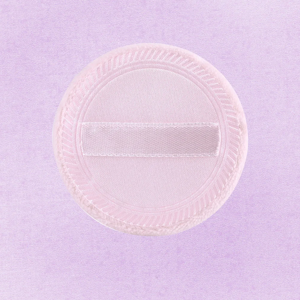 

10Pcs Powder Puff Premium Cotton Skin-Friendly Loose Foundation Makeup Blending Salon Home Travel Use with Rayon Ribbon