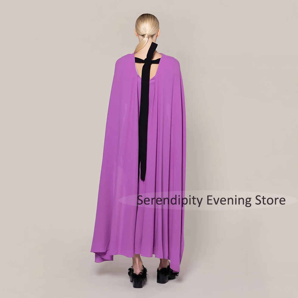 Modern Cocktail Dresses 2025 Midi Sleeveless Tea Length Column Cocktail Gowns Short Elegant Party Dress With Cape