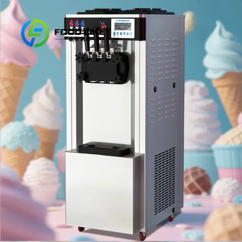 Soft Serve Ice Cream Machine Anti-Drip Nozzle Design Prevents Raw Material Waste During Continuous Ice Cream Dispensing Process