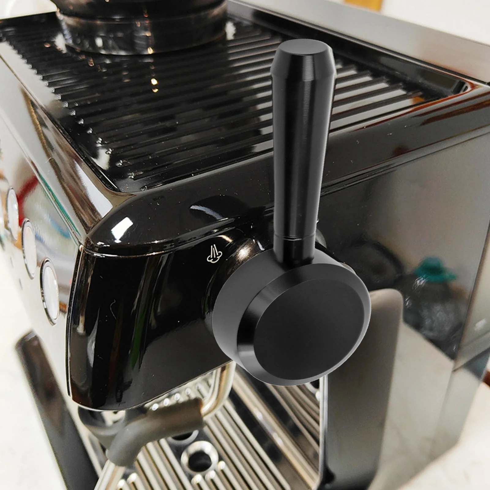 Coffee Machine Steam Lever Aluminium Alloy Easy Installation Glossy Coffee Machine Steam Knob Lever for Sage BES870