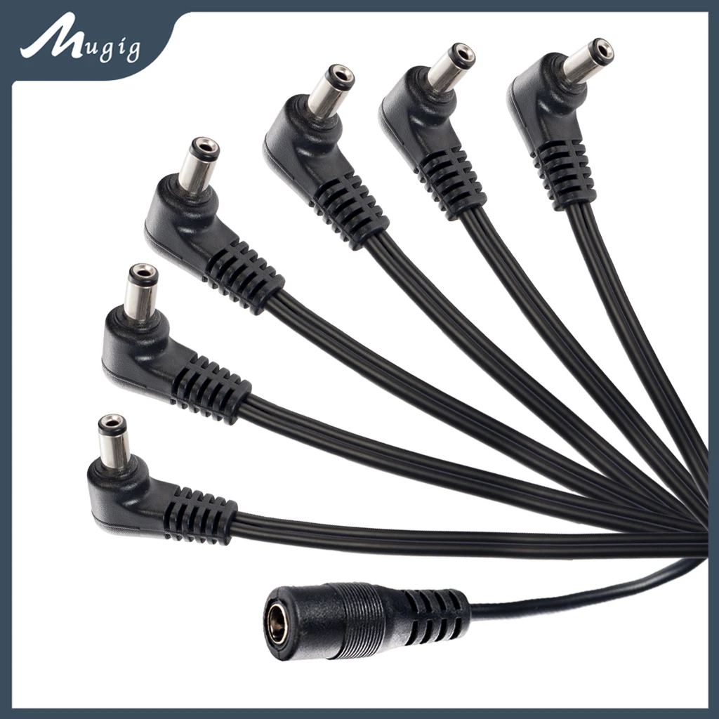 Mugig LOOK MUSIC 1 to 3 6 8 9 11 Cable Daisy Chain Guitar Effect Pedal Power Supply Splitter Cable Adapter