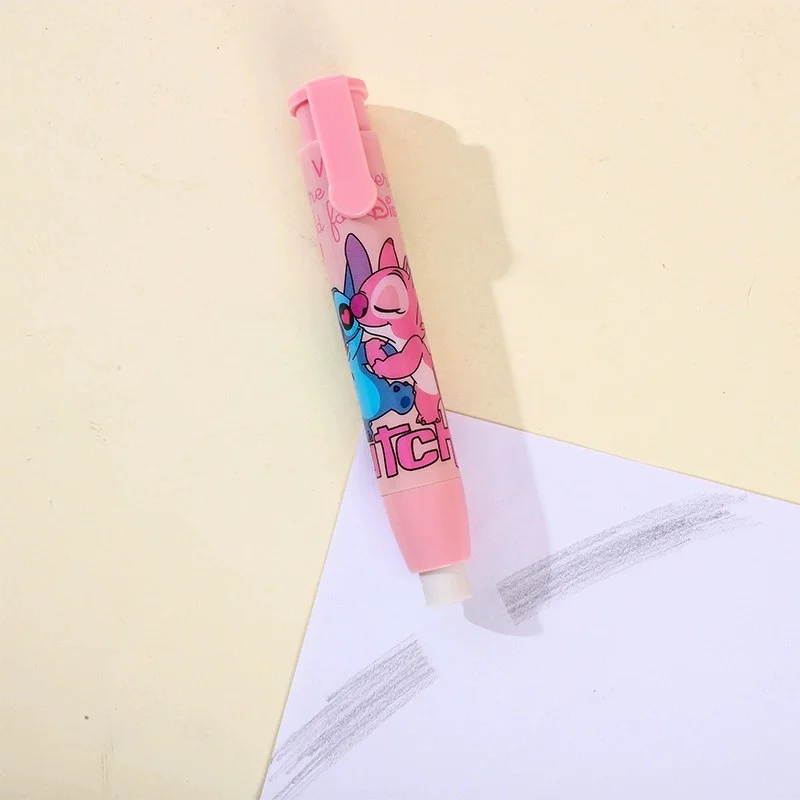Gumki do mazania Anime Stitch, artykuły szkolne, urocze gumki do pisania i rysowania, gumki do ołówków dla dzieci, artykuły papiernicze.