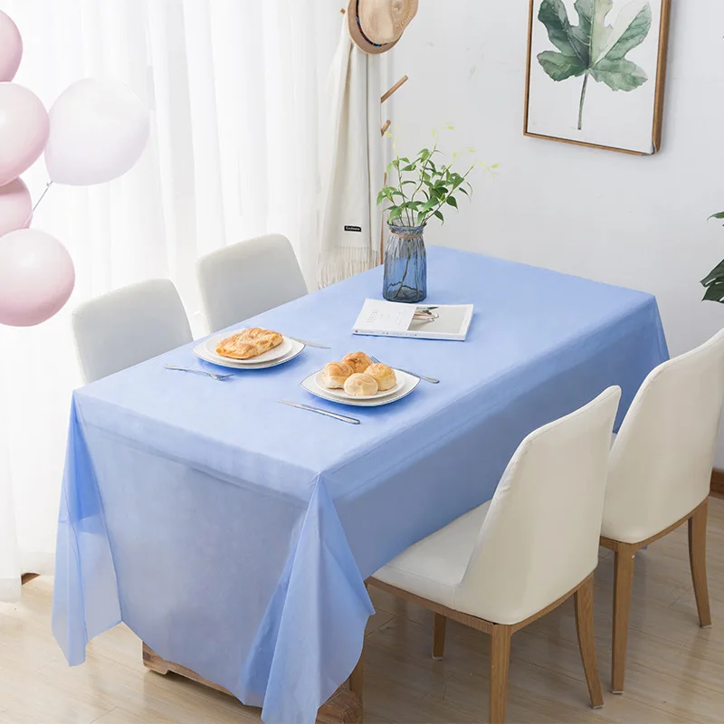 1pc Red Green Purple Banquet Tablecloth Wedding Birthday Party Decoration Supplies Waterproof Oil Proof PEVA Household
