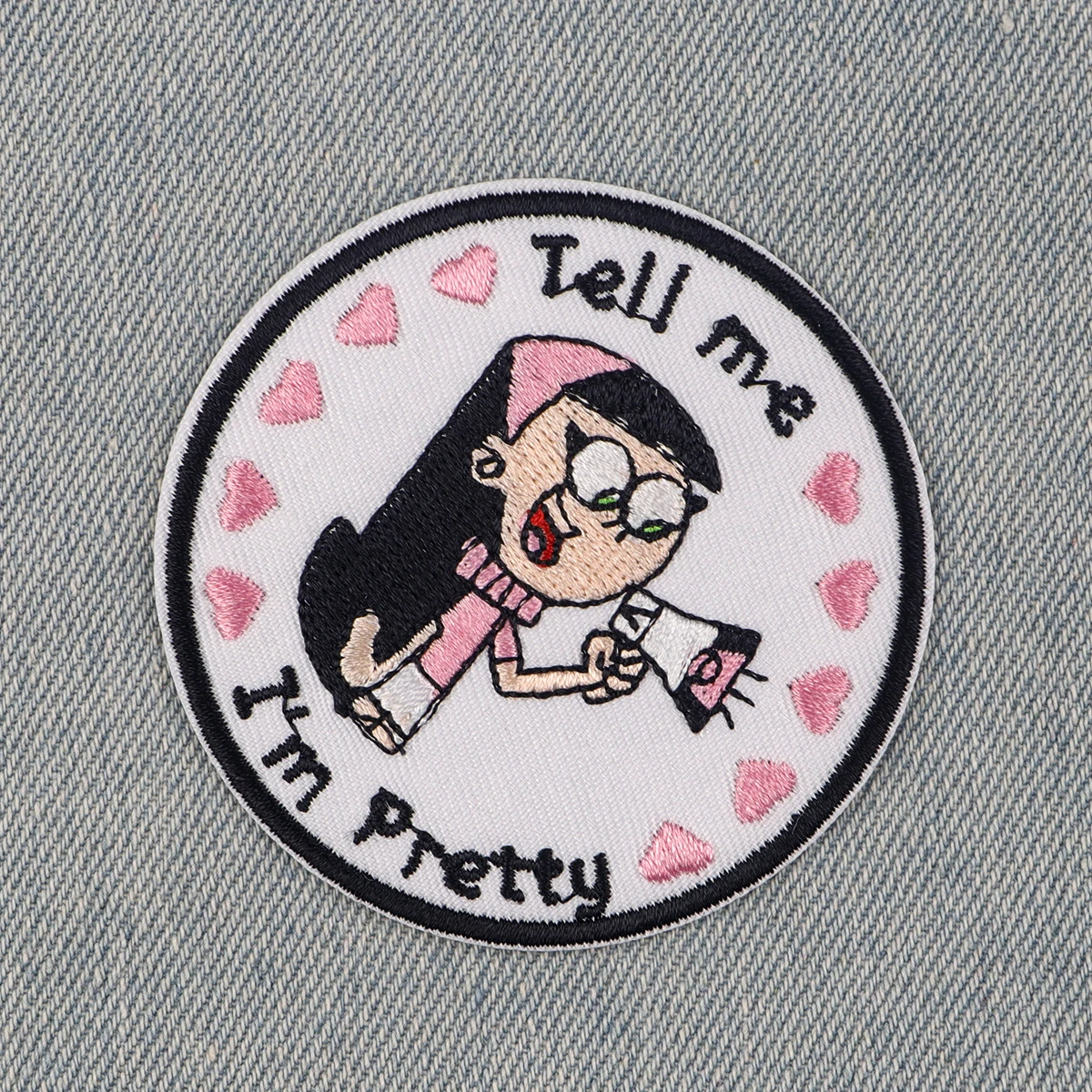 Pretty Girl Patches For Clothing DIY Badge Adhesive Patches Lovely Cartoon Embroidered Patches On Clothes Stickers Appliques