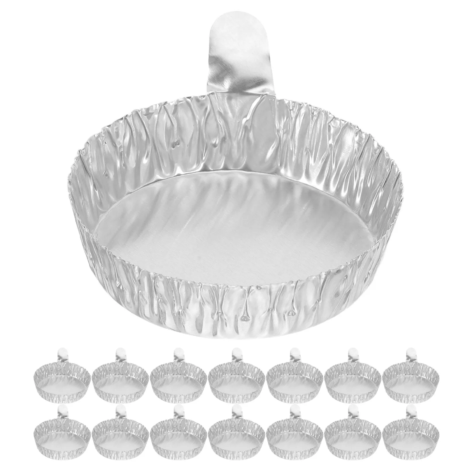 100 Platos de Pesaje de Papel de Aluminio de 42 ml, Resistentes al Calor, Portátiles, para Laboratorio, Cocina, Bandejas Desechables para Balanza