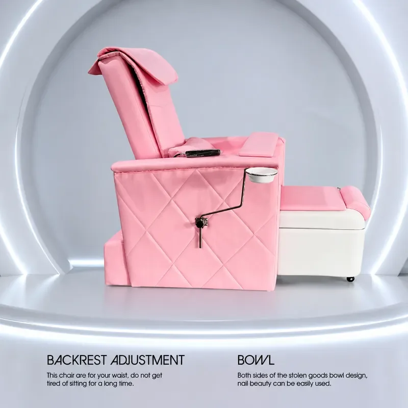 Electric Nail Art Sofa Chair for Hair Care Perm Dyeing Eyelash Extension Foot Bath Massage Therapy Pedicure Furniture