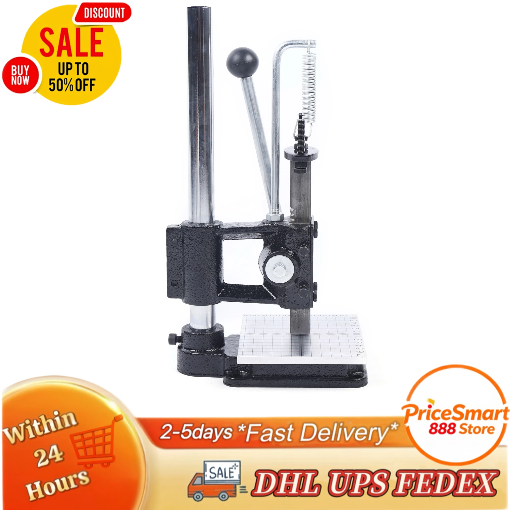 

Новый ручной пресс для штамповки из чугуна, прочная конструкция, регулируемая высота, многофункциональный, повышенная безопасность, амортизирующая пластина из полипропилена