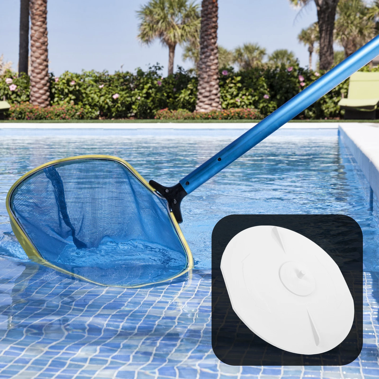

Universal Lid Round Replacement Skimmer Cover Durable Abs Material Easy Installation Compatible With Various Pool Skimmers For