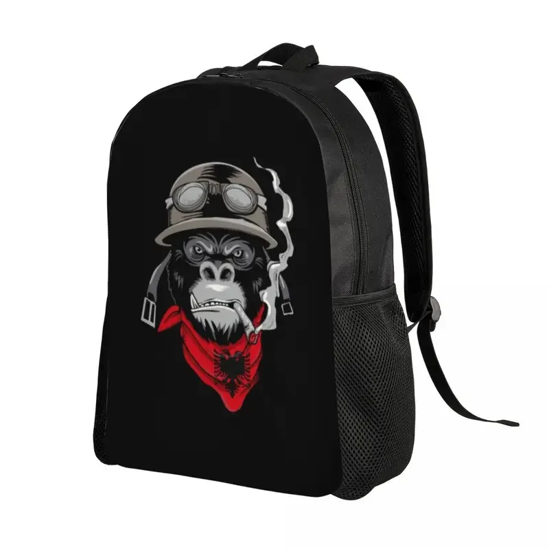 Mochila de motorista para casco de motocicleta de Albania, resistente al agua, bolsa escolar universitaria, bolsa de libros estampada, hombres y mujeres