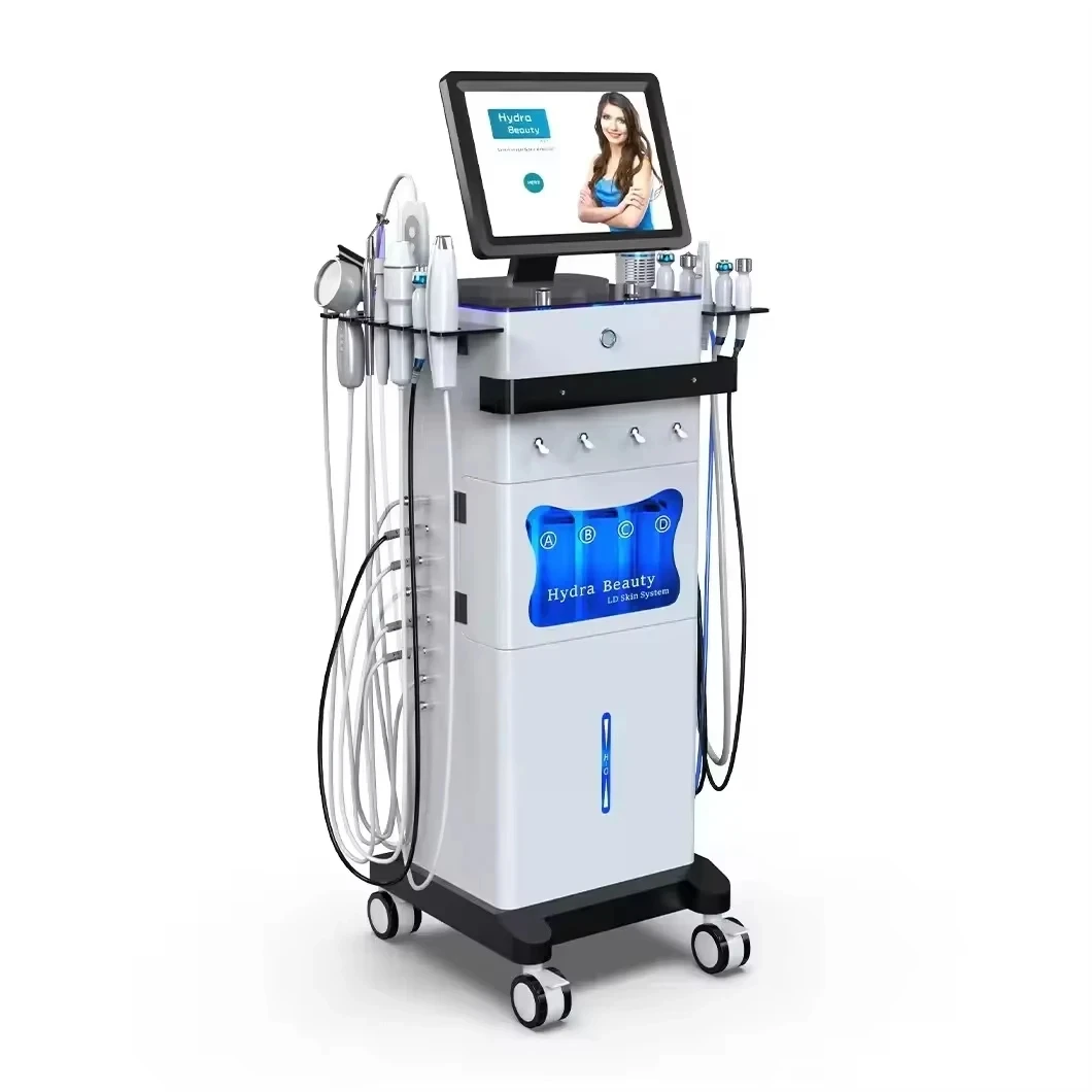15-in-1 Hydro Diepe Reiniging Machine Water Analyzer Gezichtsverzorging Apparaat Huidverzorging Tool voor Thuisgebruik-A6 - afbeelding 2