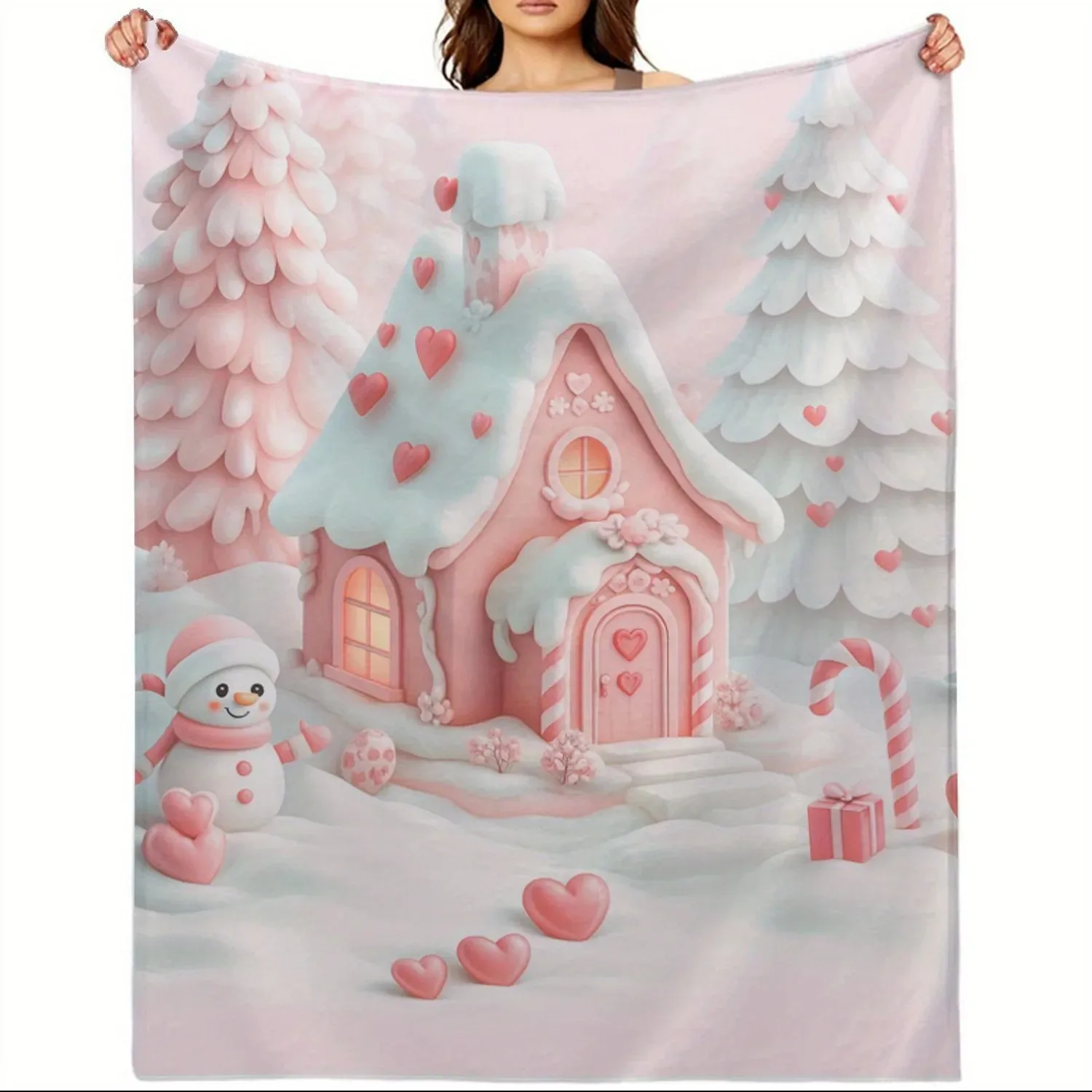 

Family Gathering Print Blanket - Soft Lightweight Flannel Home Throw