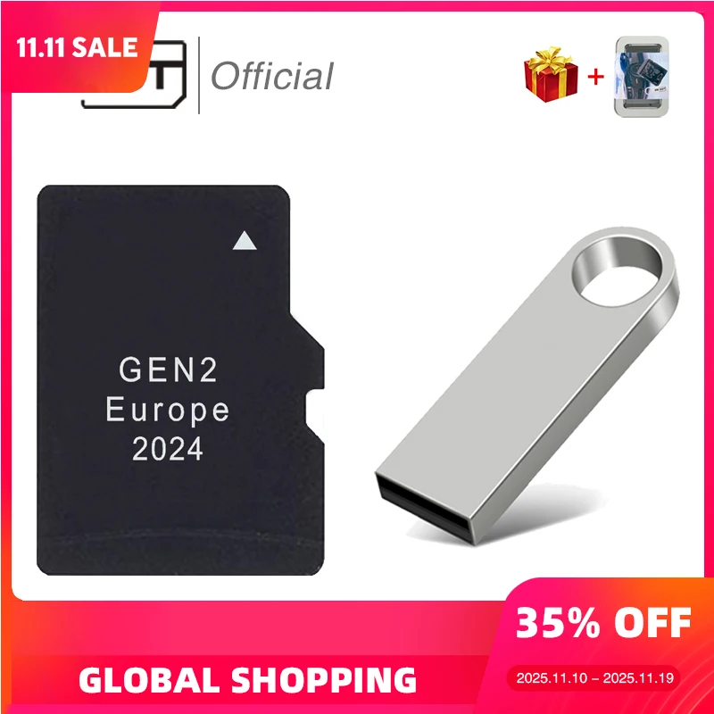 

2024 Navigation Upgrade EU North America GPS GEN2 Maps for Subaru Legacy/Outback/Levorg/Impreza Vehicle GPS TF Memory Card