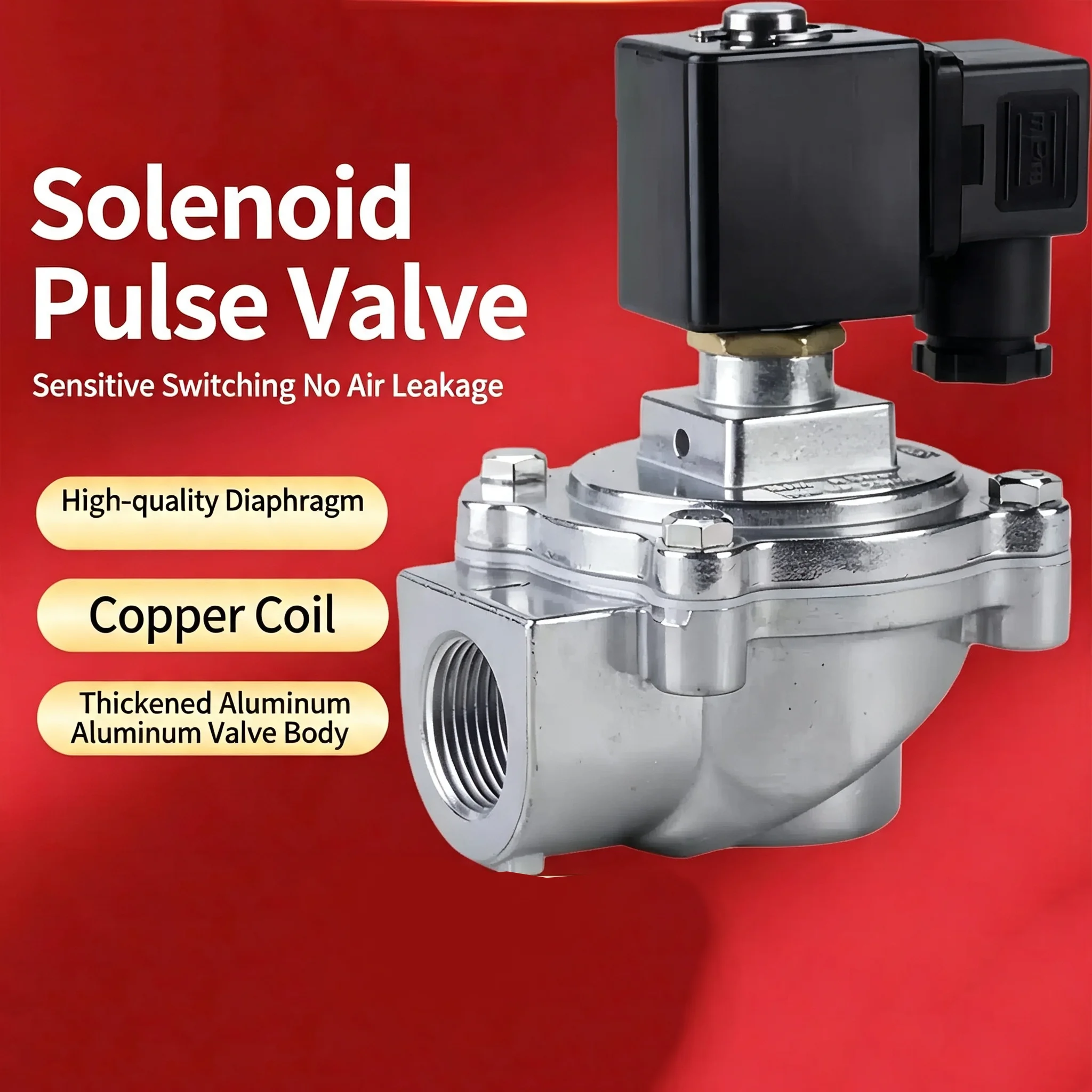 DMF-Z-20S/25/40/50J DC24V Solenoid Valve Pulse Valve 1 Inch Right-Angle Bag Pneumatic Dust Collector
