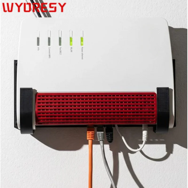 WYORESY for Fritzbox (4040/7530/7590/6890/5590) Shock Absorption No-Drill Wall Mount Router Stable Wall Holder