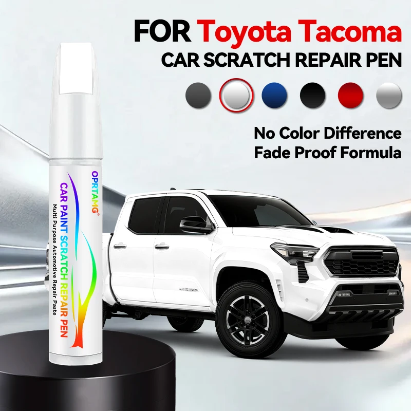 

Ручка-корректор для ремонта автомобильной краски TOYOTA Tacoma, средство для удаления царапин, аксессуары для авто, DIY, белый W09, черный, красный 3H7, серый, зеленый 6U6Purpo