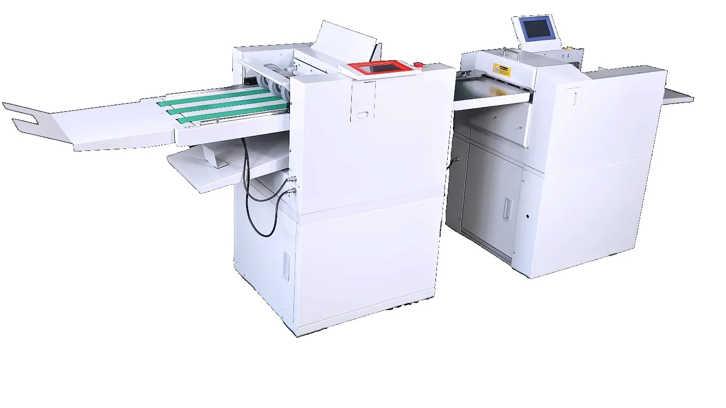 Digital Paper Creasing Booklet Maker Trimmer Folder Machine Equipment for Stitching Folding Cutting Core Motor Component Delta