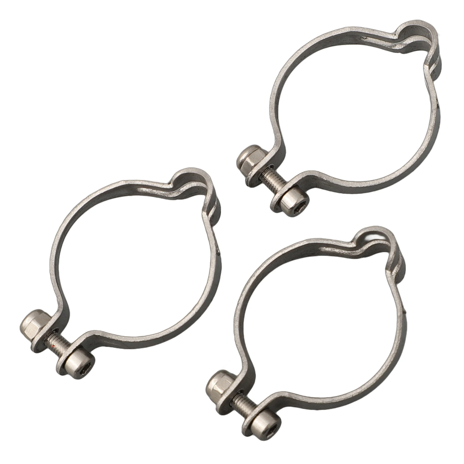 3 Pcs Brake Hose Guide Steel Bike Bicycle Frame Cable Clips Clamps Guides Silver For Retro Cars  25.4/28.6/31.8/34.9mm