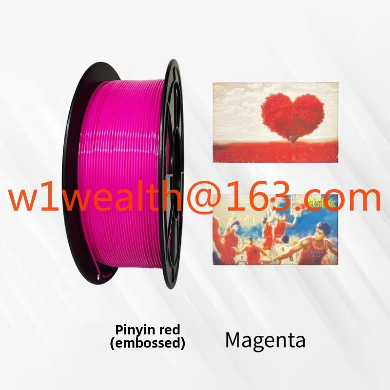 مستهلكات الطباعة ثلاثية الأبعاد PLA + CMYK مجموعة إغاثة نقل الضوء، مع طباعة Tuozhu AMS صور ملونة لنقل الضوء