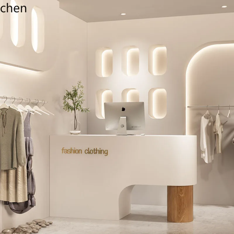 HT متجر لبيع الملابس الصغيرة، مكتب استقبال لصالون التجميل، شركة بسيطة وحديثة