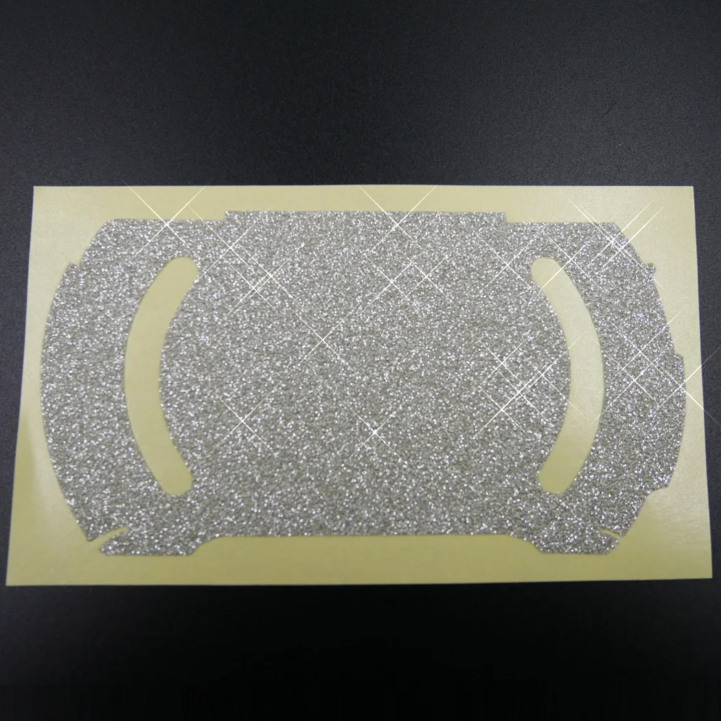 مشرقة الفضة بلينغ بريق الفينيل ملصق الجلد حامي لسوني PSP الذهاب جلود ملصقات