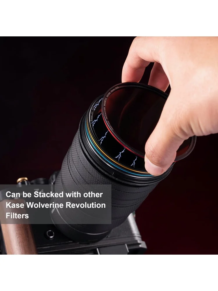 Kase 49-112mm Wolverine Revolution Plus Magnetic MCUV UV Protection Filter with Inlaid Adapter Ring