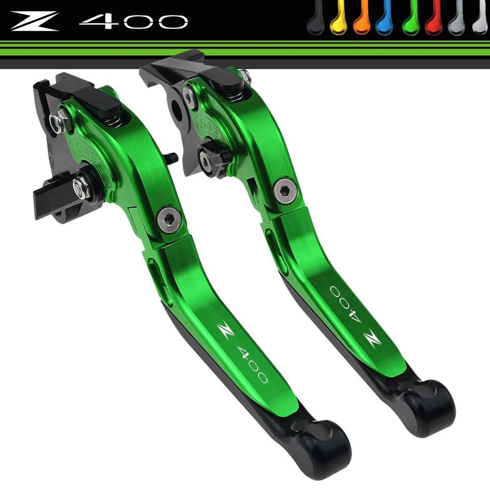 NEW LOGO Z400 for Kawasaki Z400 Z 400 2019 Motorcycle CNC Aluminum Adjustable Folding Extendable Brake Clutch Levers