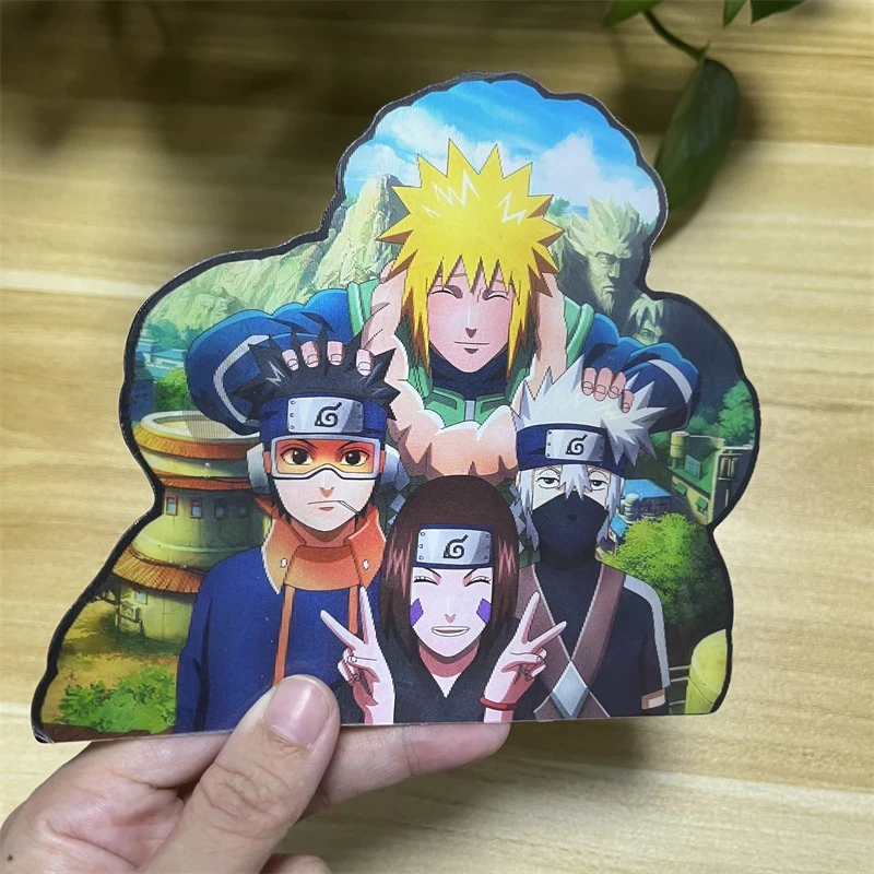 Naruto Anime Kakashi/Sasuke/Sakura 3D Motion Stickers Creative Car Sticker Notebook Waterproof Decal Wall Stickers For Kids Room