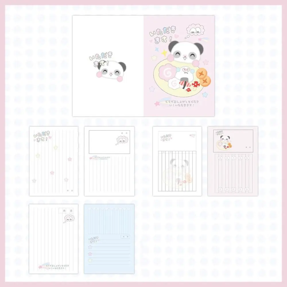 Notepad Cartoon A6 Handheld Booklet 32 Sheets Kawaii Portable Notebook Record Color Page Design Diary Book Stationery