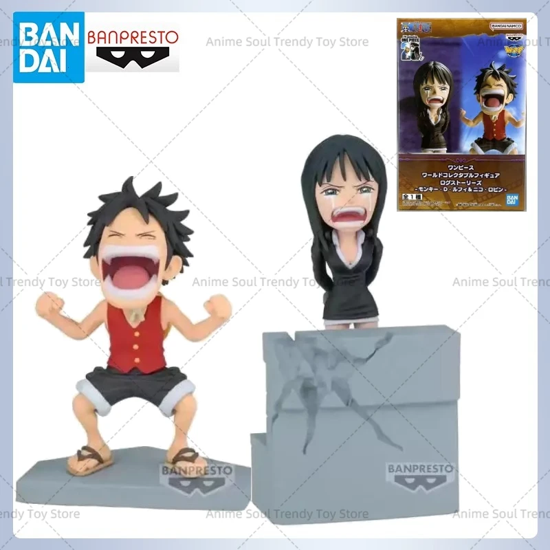 Em estoque bandai banpresto anime uma peça macaco d. Luffy nico robin wcf vol.17 figuras modelo brinquedo novo e fechado boneca de pvc presente