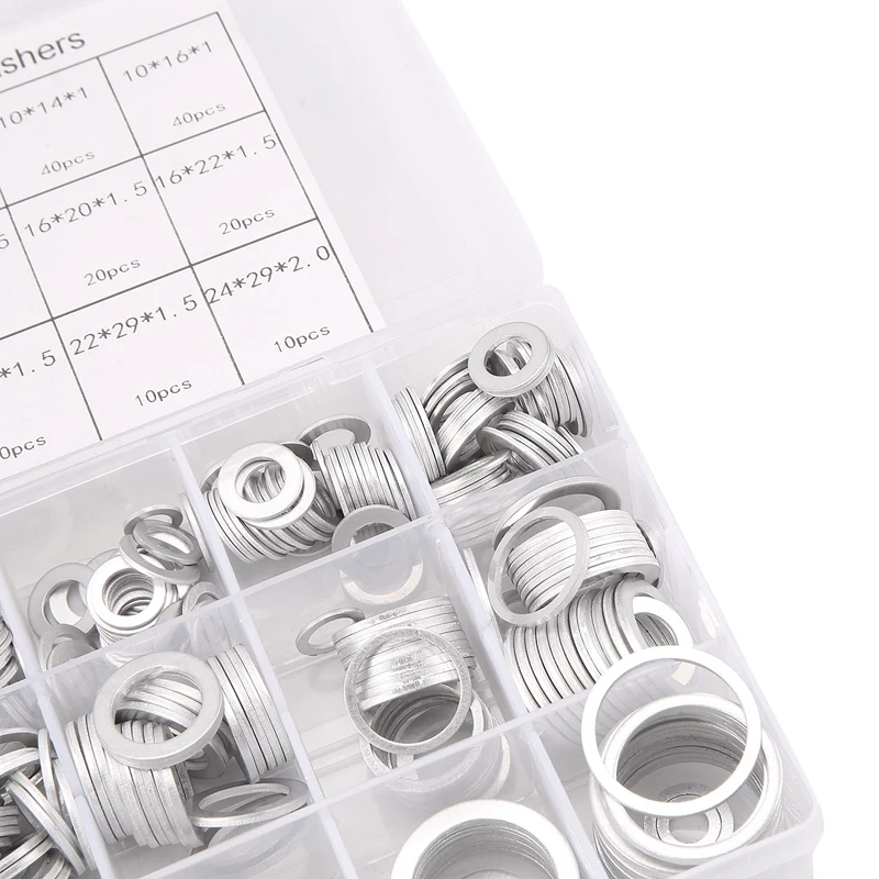 ABGR-450 個アルミガスケットアルミ平ワッシャーアルミシールリング組み合わせ