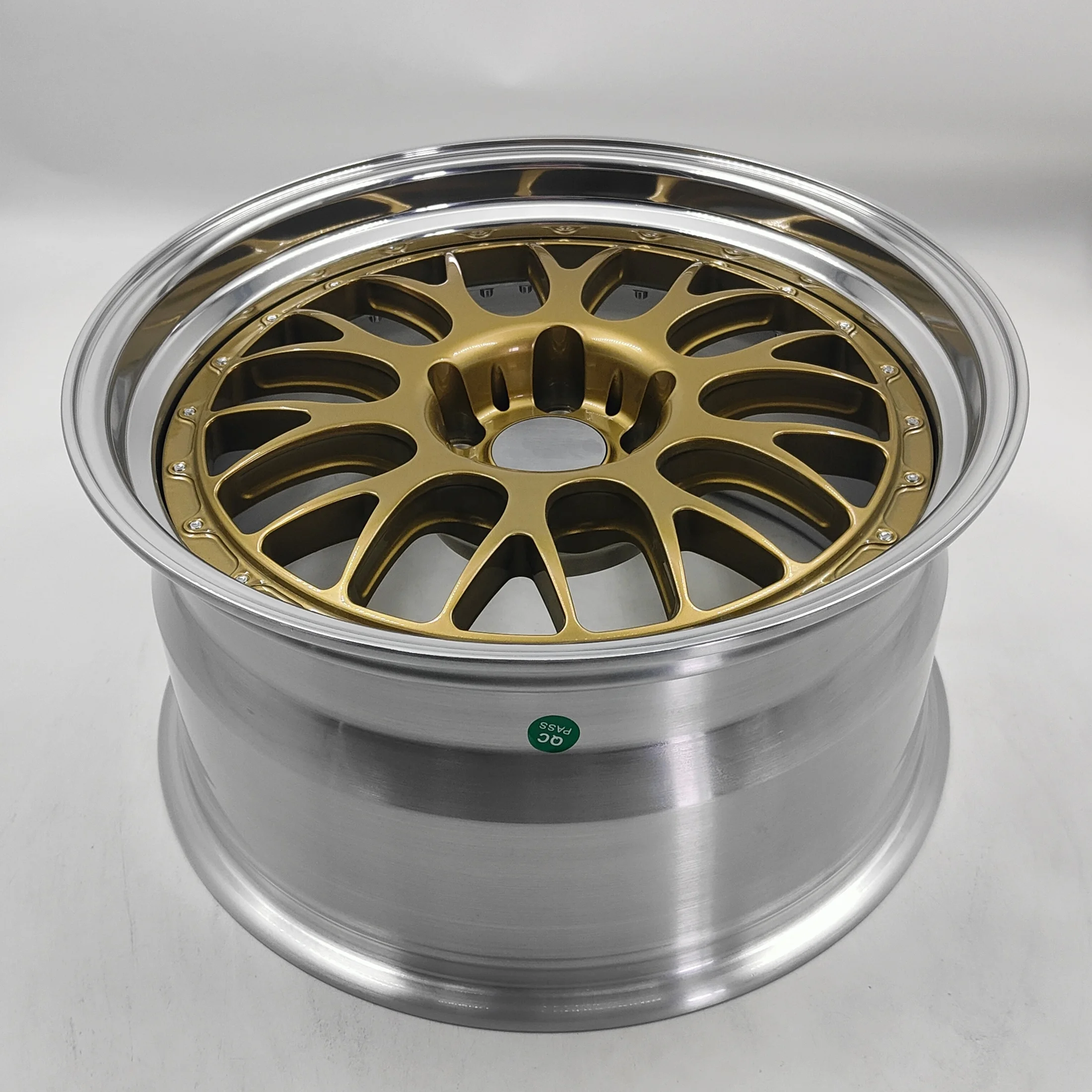 

E88 Forged 2 Piece Wheels Customized Lightweight Wheel Golden Polished Rim Aluminum 18 19 20 21 22 Inch Rim for BB E88