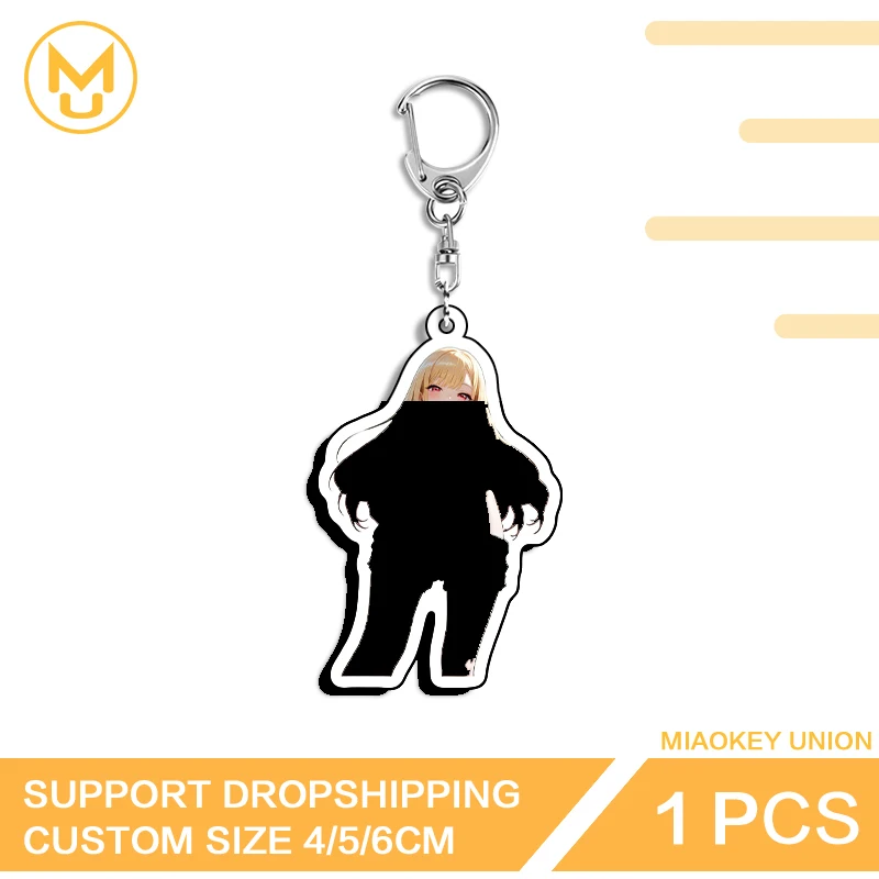 Kitagawa Marin Lobster Clasp Acrylic Key Holder Animelover Adorable Charming HD Pattern Eye Catching Backpack DIY Decoration