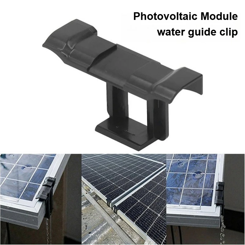 10Pcs 30/33/35/40/45mm Solar Panel Water Drainage Clips Photovoltaic Modules Cleaning Clips For Water Drain Solar Power Supplies