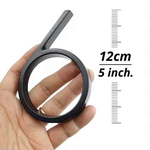 1pc 125mm Floating House Number Outdoor 5 inch Black Zinc Alloy Letter Apartment Door Numbers Mailbox Address Sign #0-9 - Image 4