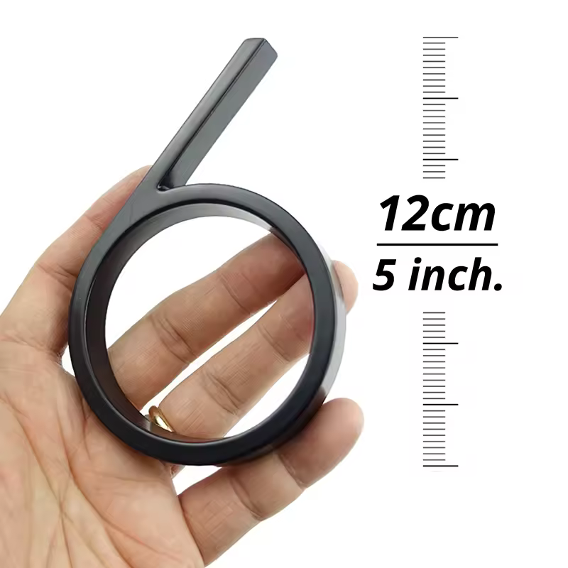 1pc 125mm Floating House Number Outdoor 5 inch Black Zinc Alloy Letter Apartment Door Numbers Mailbox Address Sign #0-9 - Image 4