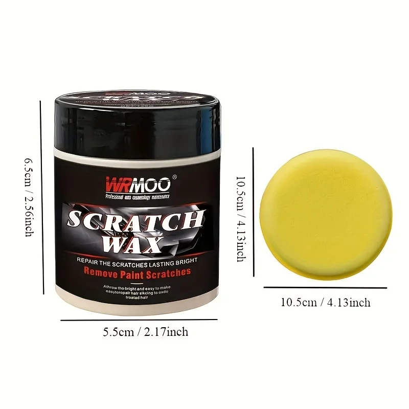 Car Scratch Repair Kit - Paint Repair, Polishing and Polishing, Contains Anti-Scratch Wax and Sponge