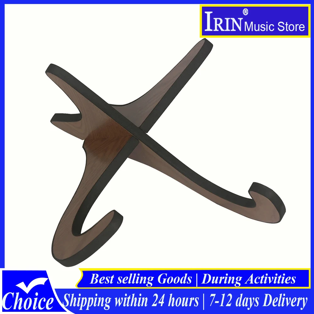 

IRIN Wooden Ukulele Stand Adjustable Hawaiian Guitar Holder for Musical Instruments Portable Accessories Bamboo Violin Stand