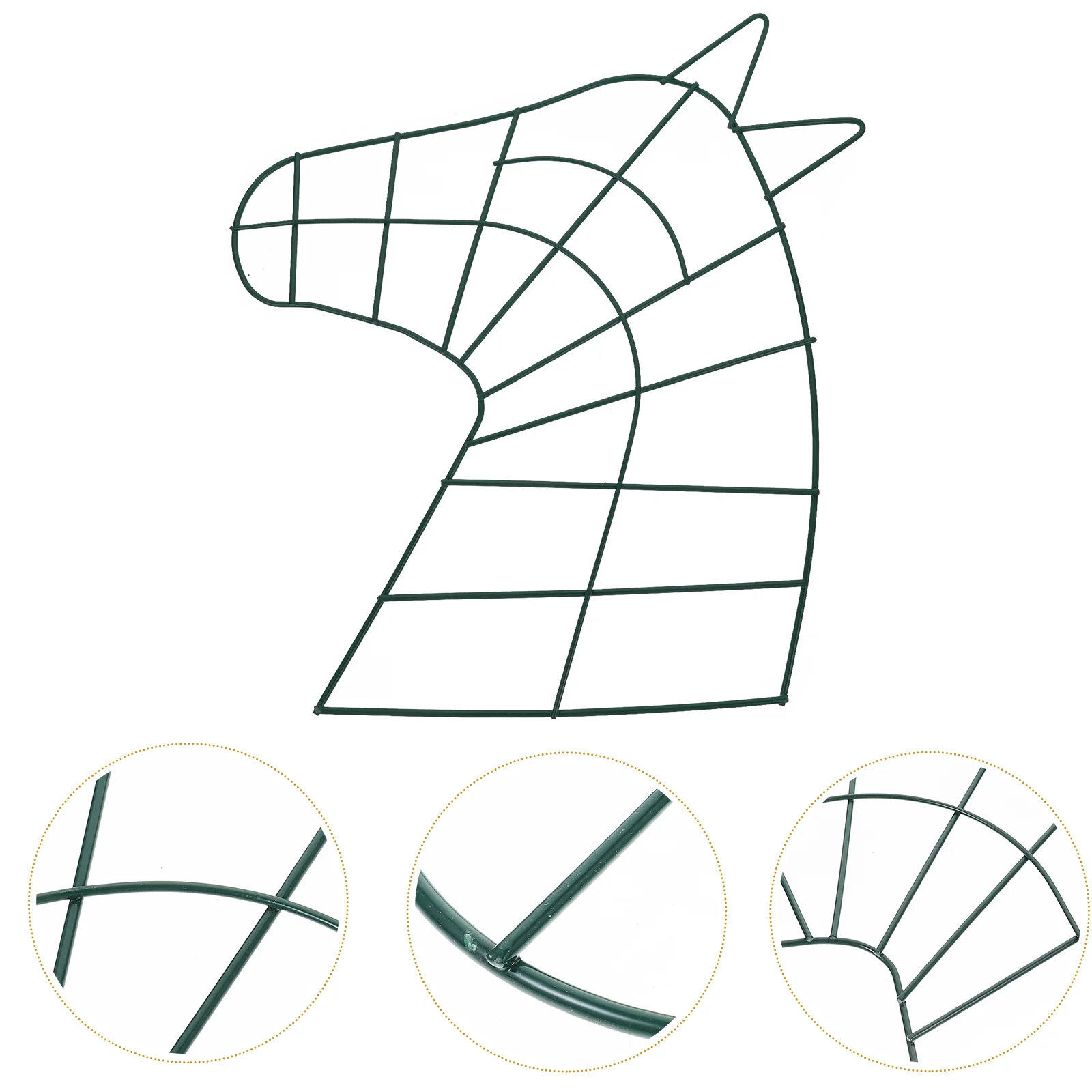 

Horse Shaped Frame Iron Metal Wreath Ring For Diy Floral Garland Craft Rustic Wall Decor Wedding Party Decoration Hanging