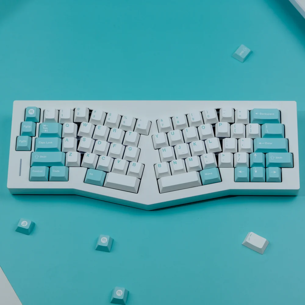 Macaron Sky Blue Keycap PBT Original Factory High Sublimation Process Small Full Set Big Full Set