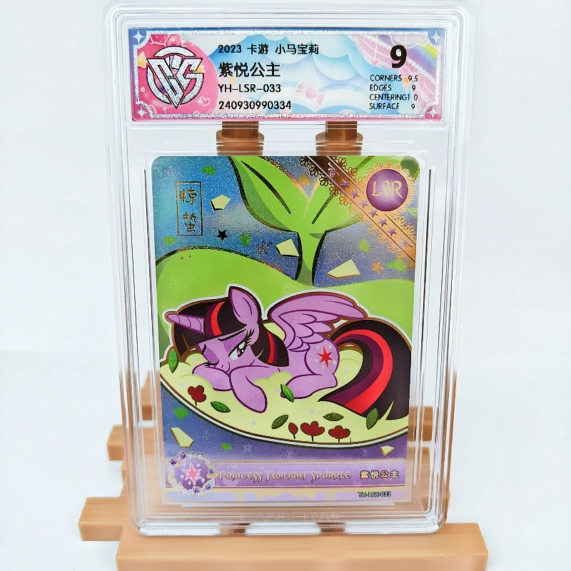 

KAYOU Genuine My Little Pony Card 9, классная карта LSR CCG, версия Twilight Sparkle Fluttershy, редкая коллекционная карта аниме, подарок