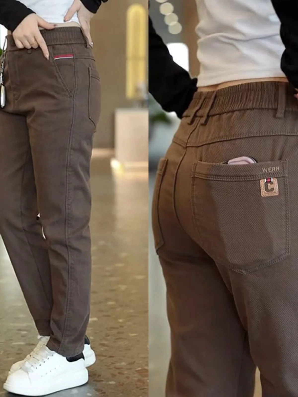Fall 2026 Men's Casual Straight Leg Elastic Long Pants Wear Resistant Versatile Trendy Youthful Style Workwear Straight Tube ...