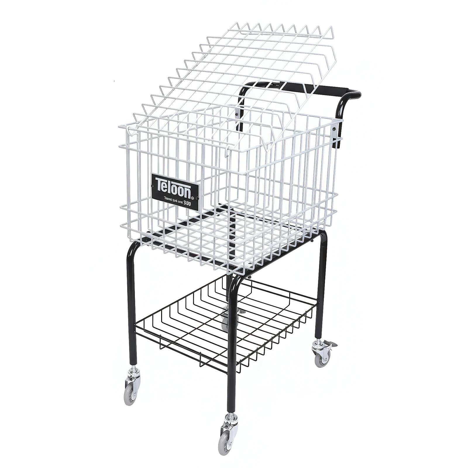 

Portable Steel Ball Trolley Holds 350 Balls Large Capacity Tennis Frame Ball Basket for Tennis/Pickleball/Baseball/Softball