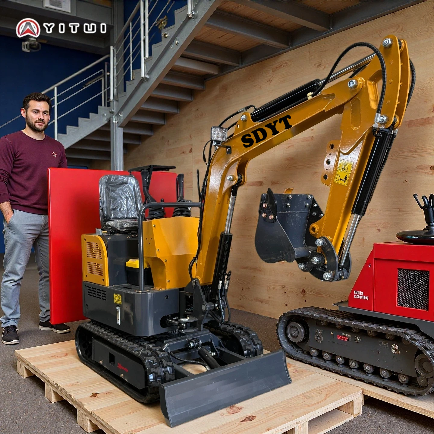 

Mini Excavator Wooden Box Shipped Customized Kubota Engine Multiple Scenarios With Multiple Auxiliary Tools Ce Epa Euro 5