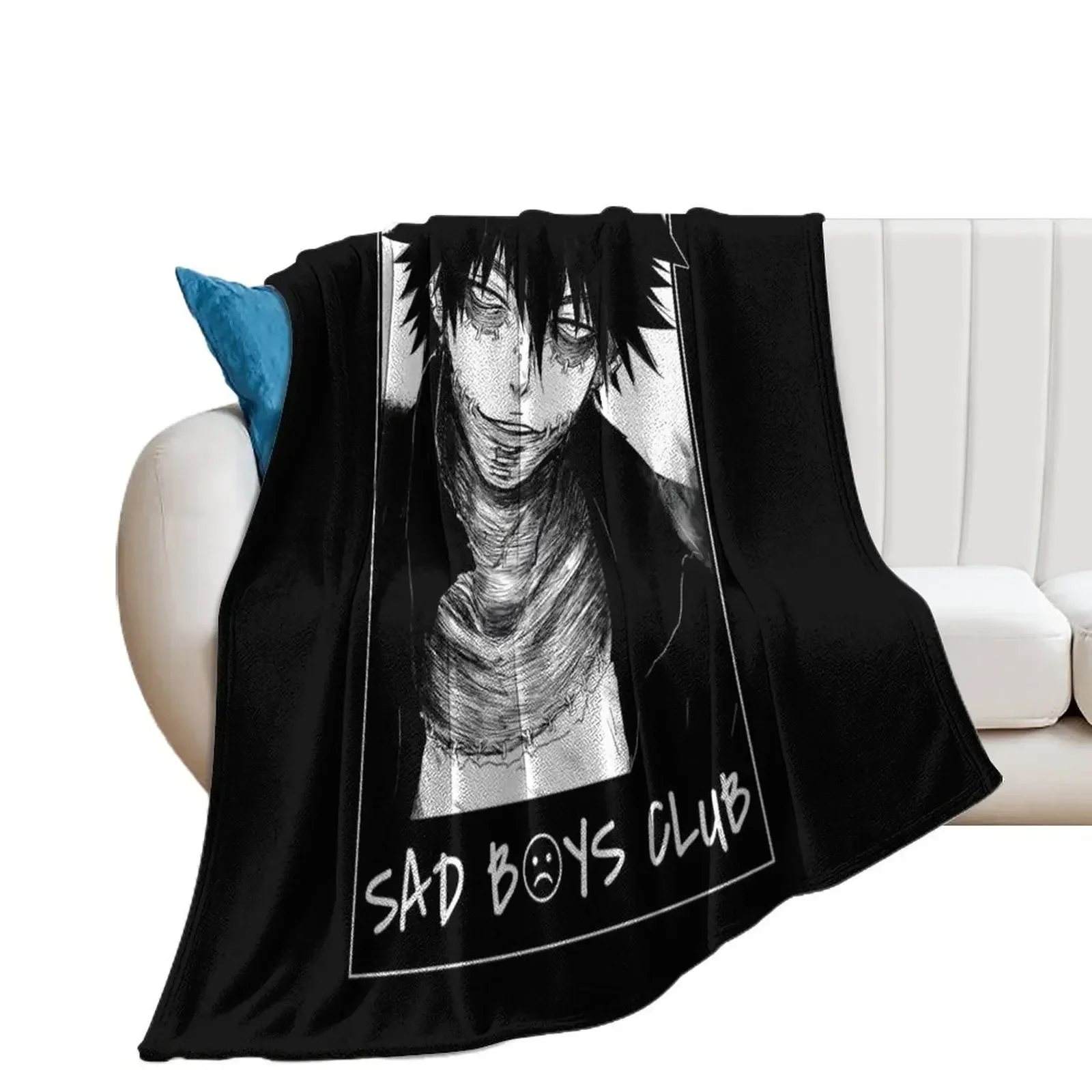 

SAD CLUB (Dabi Blueflame) Throw Blanket Decorative Beds Soft Weighted Blankets