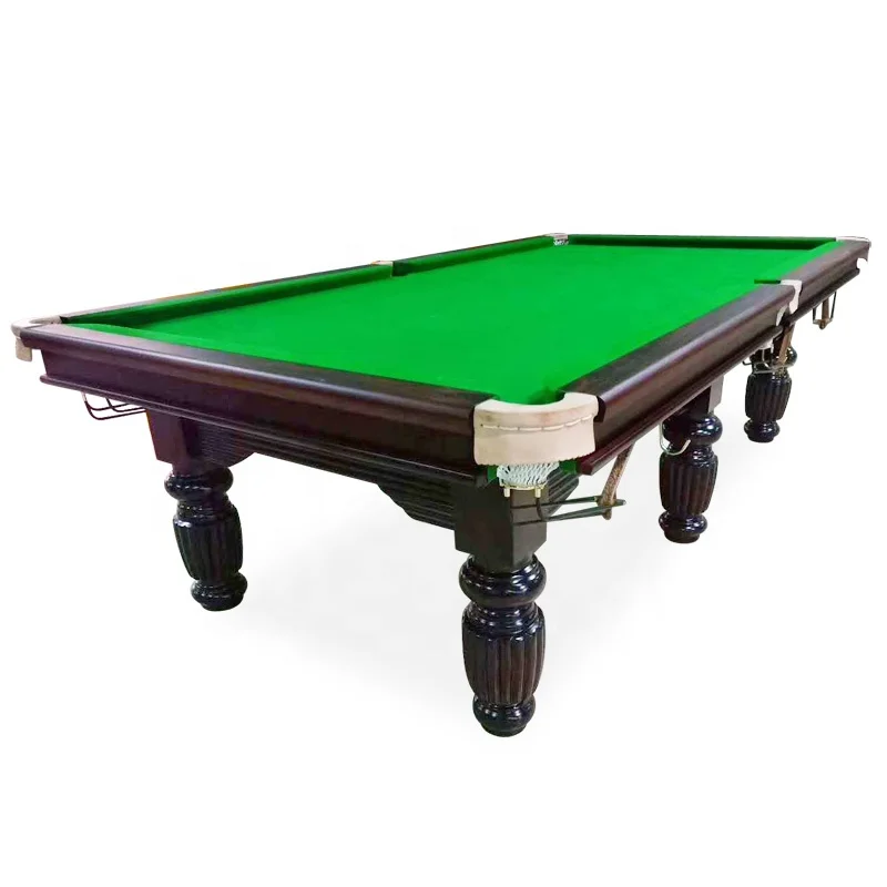 2026 High Quality 4.5cm Thickness Slate Rosewood Snooker Table with Rubber Cushion 12ft Professional Billiard Table (Customizabl