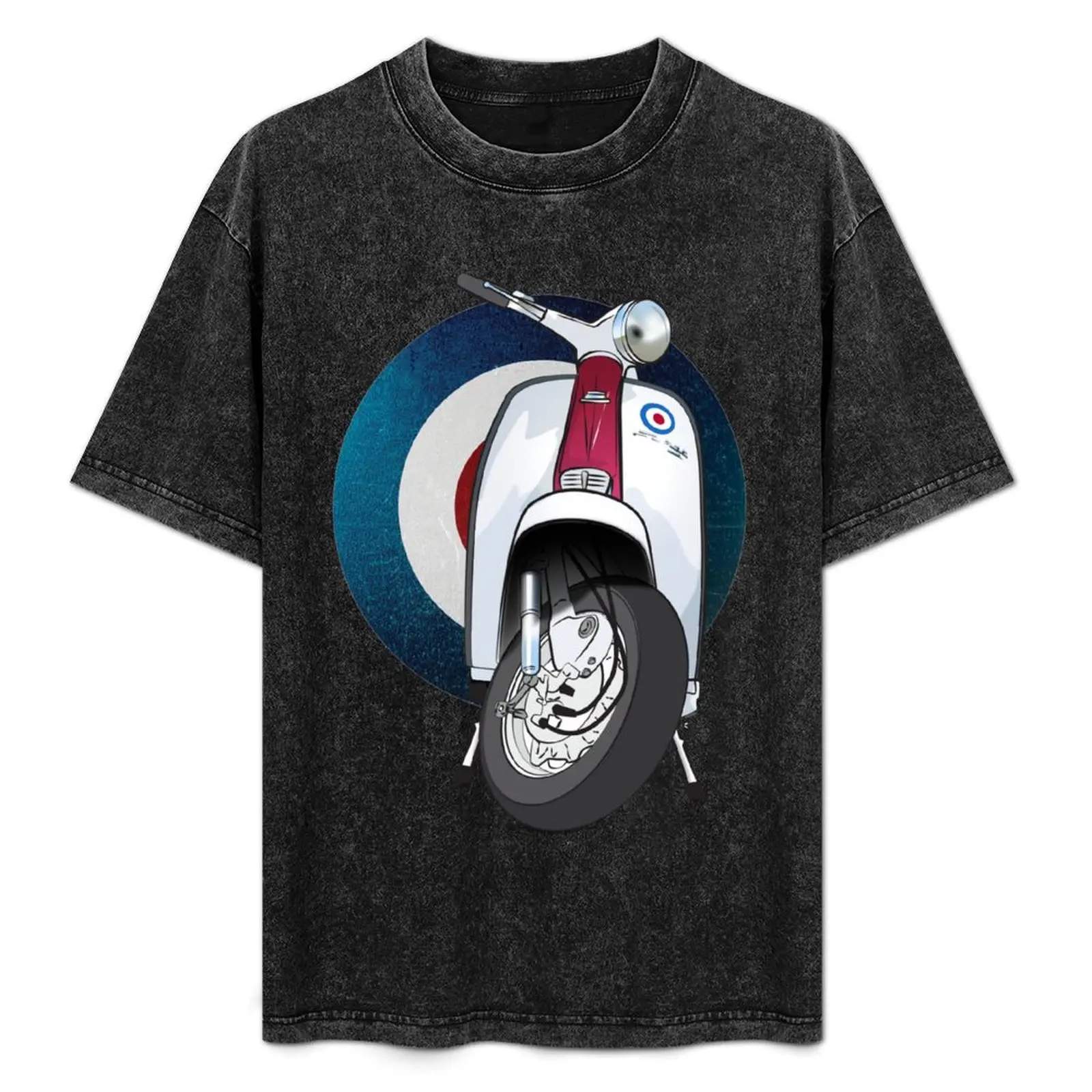 

Футболка Mod Lambretta, базовая однотонная хлопковая футболка с короткими рукавами